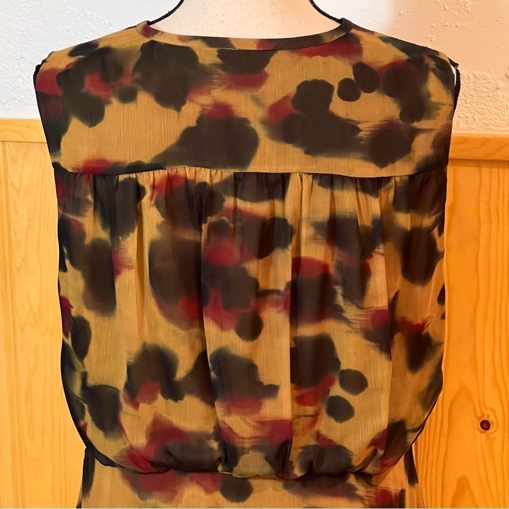 Ted Baker Elvinia Animal Print Button Up Mini Dress Sz-4 - Picture 6 of 9